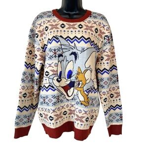 Tom and Jerry Christmas Knit Sweater